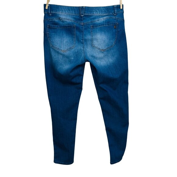 Democracy Womens Jeans AbSolution Stretch Denim Mid Rise Skinny Size 14 - Picture 6 of 12